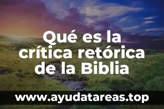 Que es traslacion ejemplos figura retorica 4 Qué es la crítica retórica de la Biblia