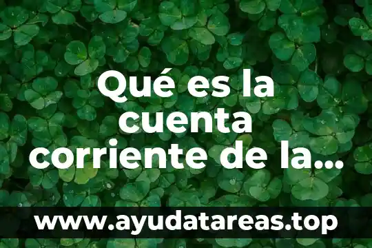 Qué es la cuenta corriente de la balanza comercial