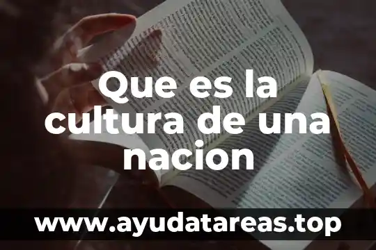 Que es la cultura dominguez catarina udlap 7 Que es la cultura de una nacion