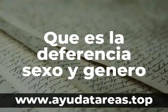 Que es fetiche definicion sexo 4 Que es la deferencia sexo y genero