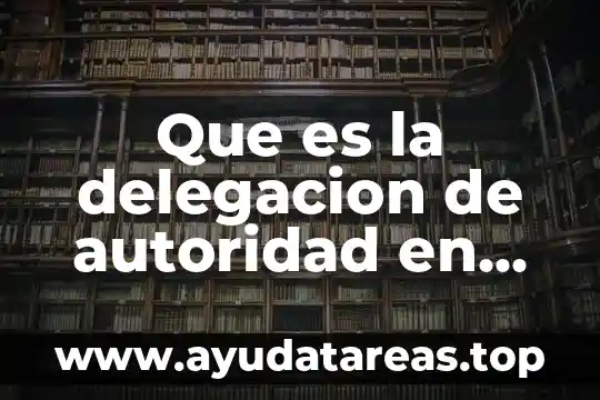 Que es autoridad y sus tipos 5 Que es la delegacion de autoridad en una empresa