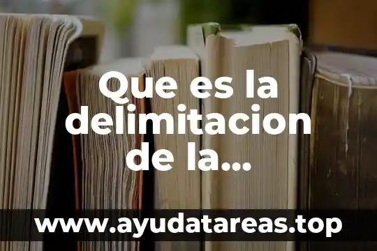 Delimitacion del tema ejemplo de tesis que es 5 Que es la delimitacion de la investigacion ejemplo