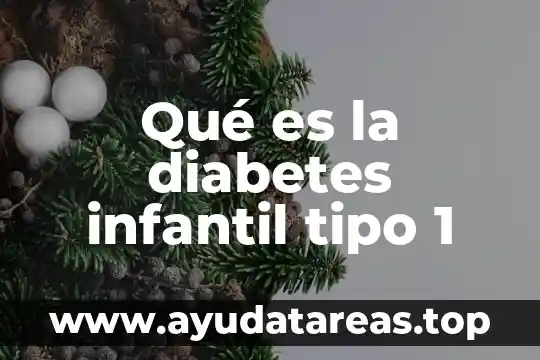 Mortalidad infantil que es significado y concepto 8 Qué es la diabetes infantil tipo 1