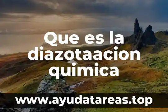 Química que es un compuesto 3 Que es la diazotaacion quimica