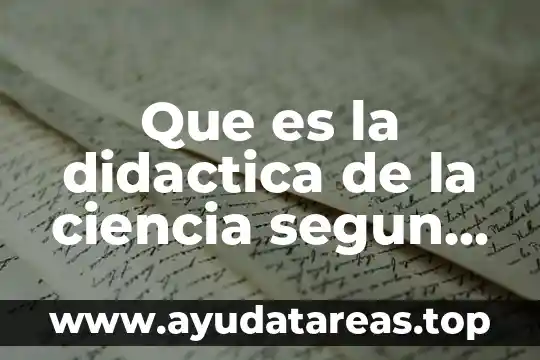 Que es la didactica de la ciencia segun carlos linneo
