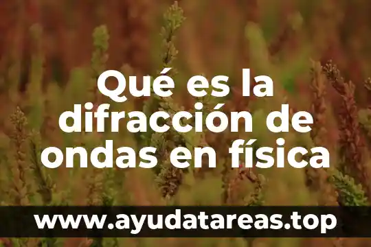 Qué es la difracción de ondas en física