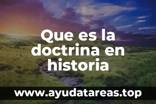 Que es la doctrina en historia