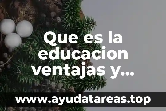 Qué es educación integral y como lograrlo 4 Que es la educacion ventajas y desventajas