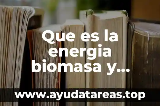 Por que es importante la biomasa en reino unido 3 Que es la energia biomasa y comose transforma