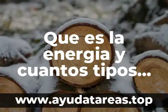 Que es una entrevista y cuantos tipos hay 3 Que es la energia y cuantos tipos de energia existen