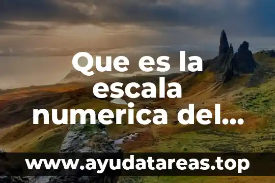 Que es la escala numerica del dolor