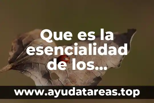 Que es la esencialidad de los elementos nutritivos