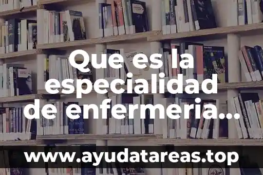 Que es analisis fisico quimico de suelo tesis 7 Que es la especialidad de enfermeria en analisis clinico