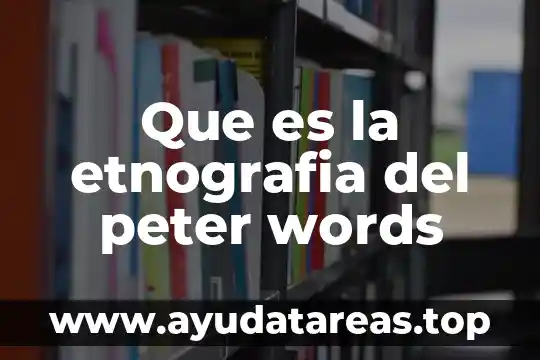 Que es el hedonismo calculado 4 Que es la etnografia del peter words