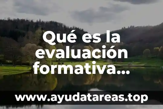 Que es un principio en metodologia segun autores 8 Qué es la evaluación formativa según autores
