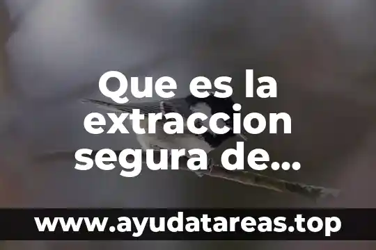 Que es la extraccion segura de sangre