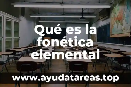 Que es una matriz elemental 4 Qué es la fonética elemental
