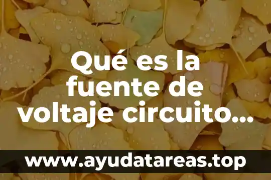 Fuente simétrica variable que es 6 Qué es la fuente de voltaje circuito eléctrico