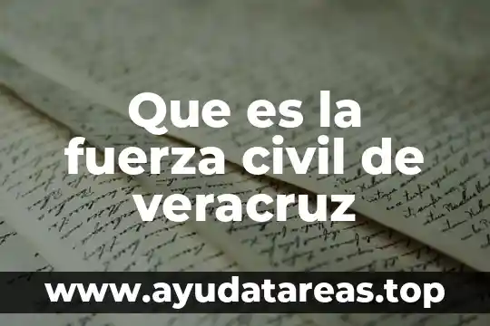 Qué es el agua de pozole en veracruz 4 Que es la fuerza civil de veracruz