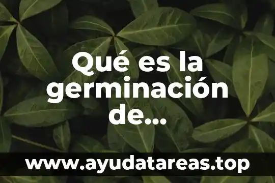 Que es sanidad y reproducción animal 3 Qué es la germinación de reproducción de las plantas sexual