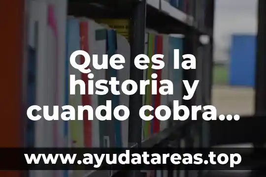 Que es la historia y cuando cobra sentido