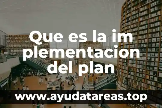 Que es la im en mexico 5 Que es la im plementacion del plan
