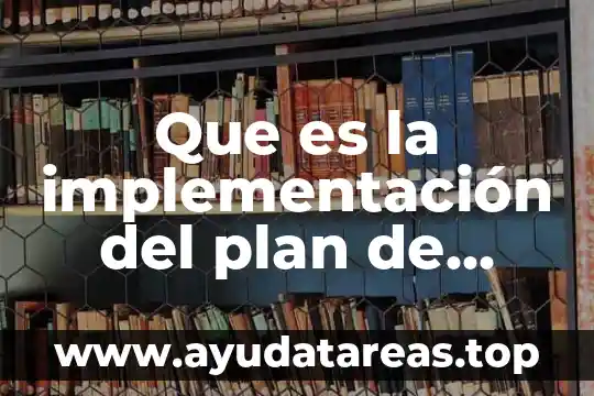 Que es un plan de horizonte temporal 7 Que es la implementación del plan de acción