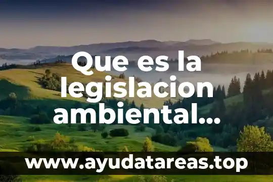 Qué es ángulo de depresión definición 6 Que es la legislacion ambiental definicion