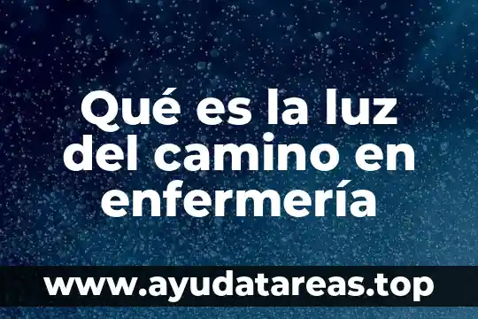 Que es un prebiotico en la calidad del agua 7 Qué es la luz del camino en enfermería