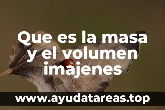 Que es el volumen concesionado de agua subterranea 7 Que es la masa y el volumen imajenes