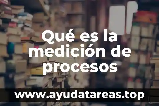 Tierno y amoroso que es 5 Qué es la medición de procesos