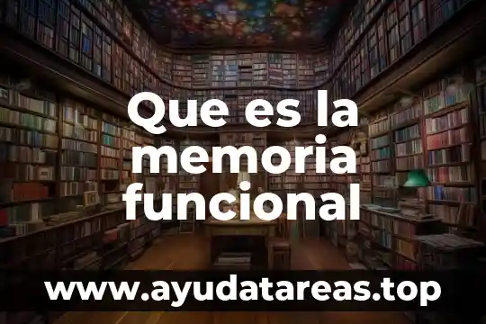 Que es la memoria funcional
