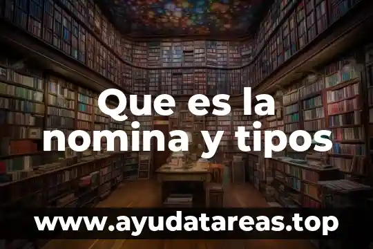 Que es un espira tipos 3 Que es la nomina y tipos