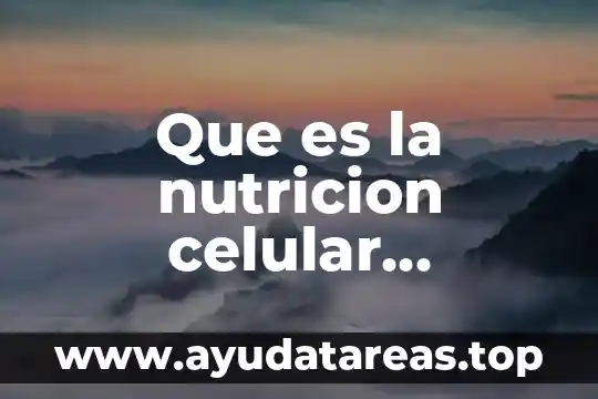 Celular que es una pulsera 8 Que es la nutricion celular ejemplos