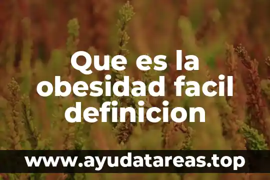 Qué es envejecimiento definición 3 Que es la obesidad facil definicion