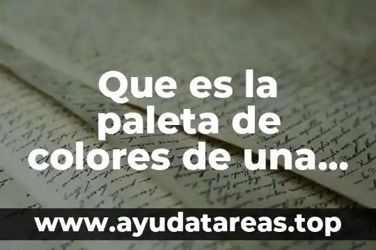 Que es la paleta de colores de una pagina web