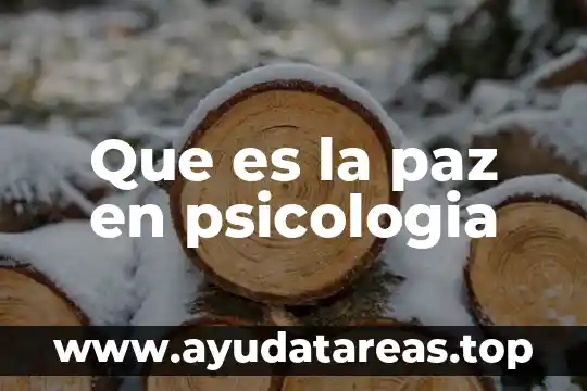 Que es la desarticulacion social en psicología 7 Que es la paz en psicologia