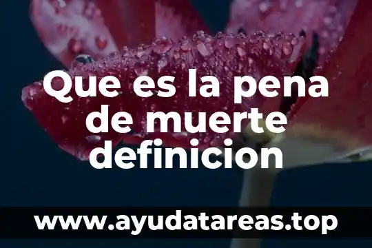 Qué es definición de un acto jurídico 4 Que es la pena de muerte definicion