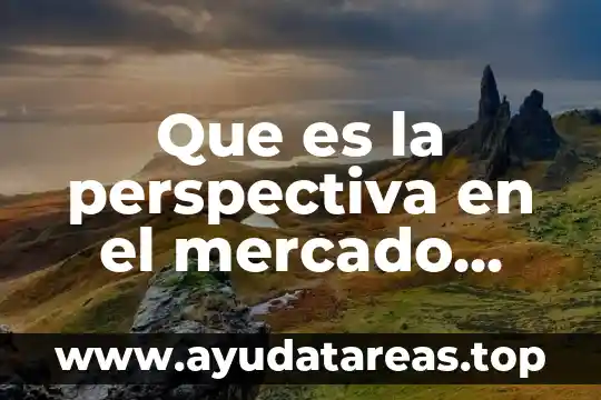 Que es la perspectiva en el mercado laboral