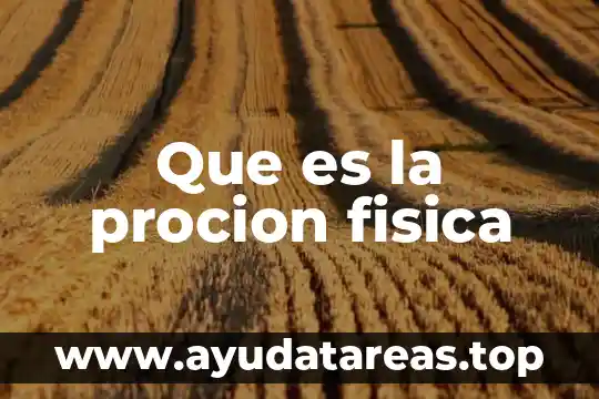 Que es simbolismo en educacion fisica 4 Que es la procion fisica