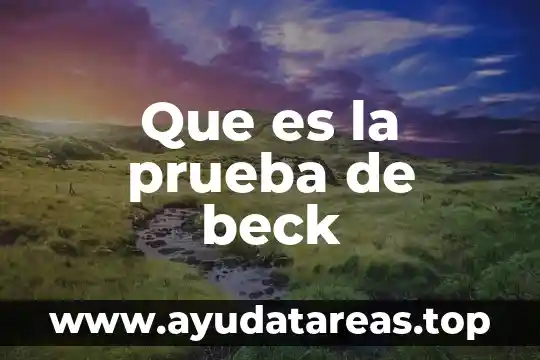 Que es prueba de agua y tono de maquillaje 5 Que es la prueba de beck