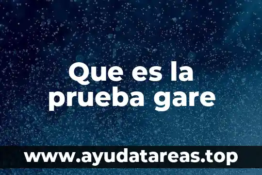 Que es prueba de spirometria 3 Que es la prueba gare