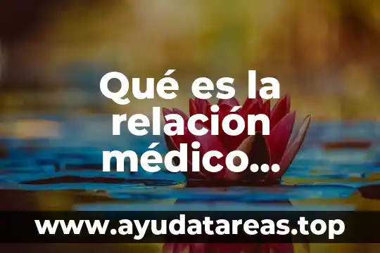 Qué es la relación médico paciente definición