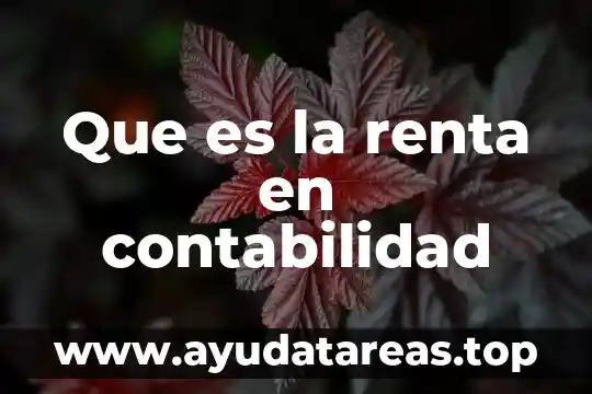 Que es la renta de mobiliario servicio o producto 5 Que es la renta en contabilidad