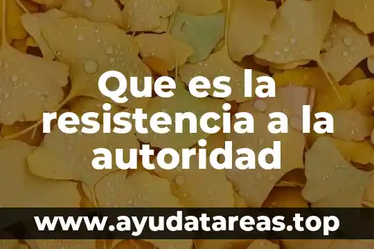 Que es una resistencia electrica para calentar agua 7 Que es la resistencia a la autoridad