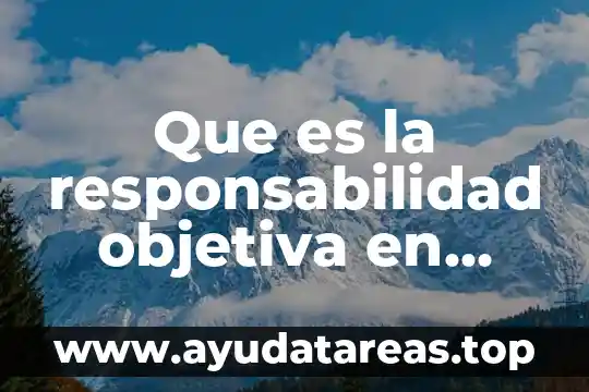 Qué es la realidad objetiva y la realidad subjetiva 5 Que es la responsabilidad objetiva en derecho civil