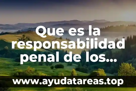 Que es la responsabilidad penal de los servidores publicos