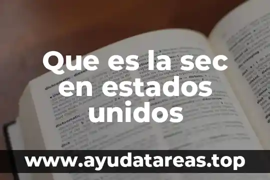 Número nueve en mex que es en estados unidos 6 Que es la sec en estados unidos