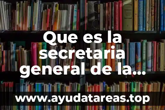 Que es examen general de la orina 3 Que es la secretaria general de la oea