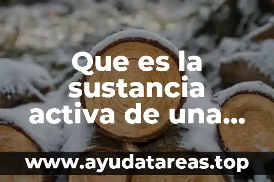 Que es una plaga en una planta 3 Que es la sustancia activa de una planta